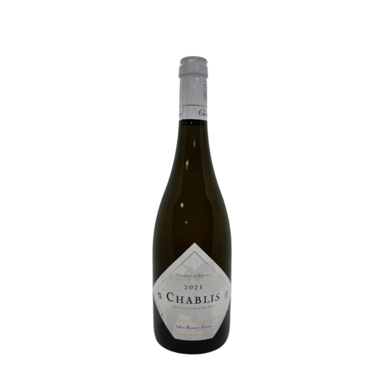 Bouteille de vin blanc Chablis 2021 Christophe Patrice 75cl