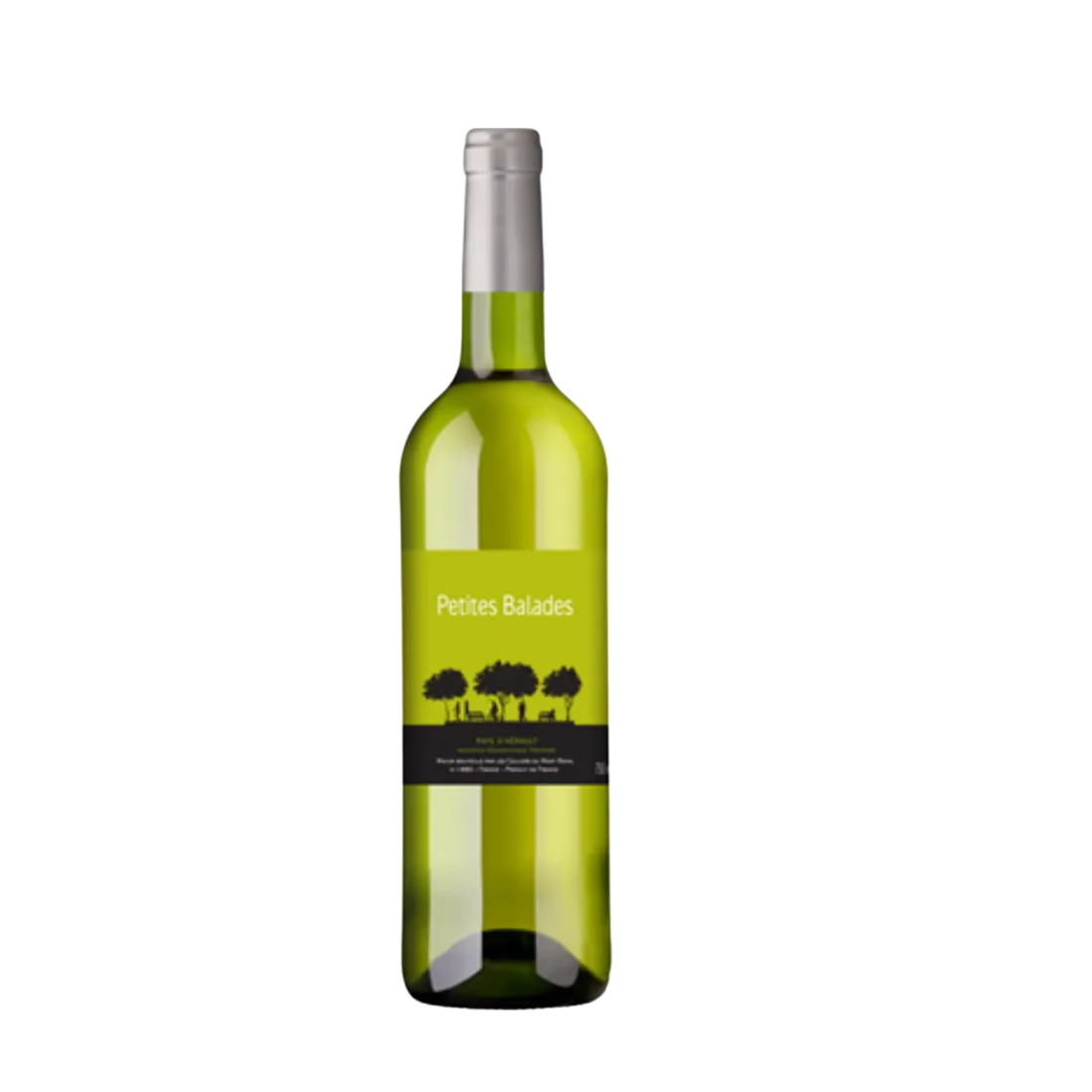 Bouteille de vin blanc Petites Balades Pays d'Hérault 75cl