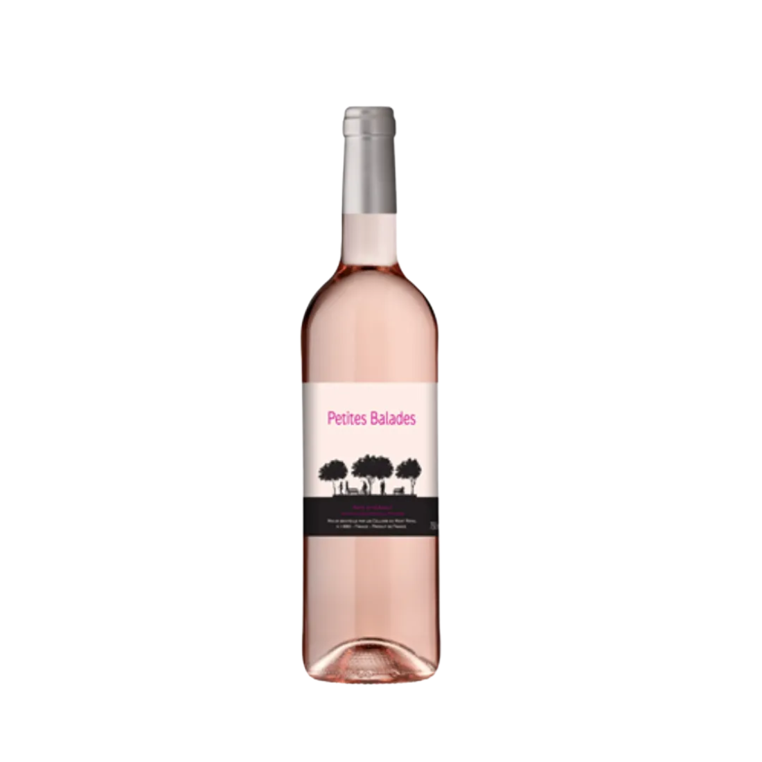 Bouteille de vin rosé Petites Balades Pays d'Hérault 75cl