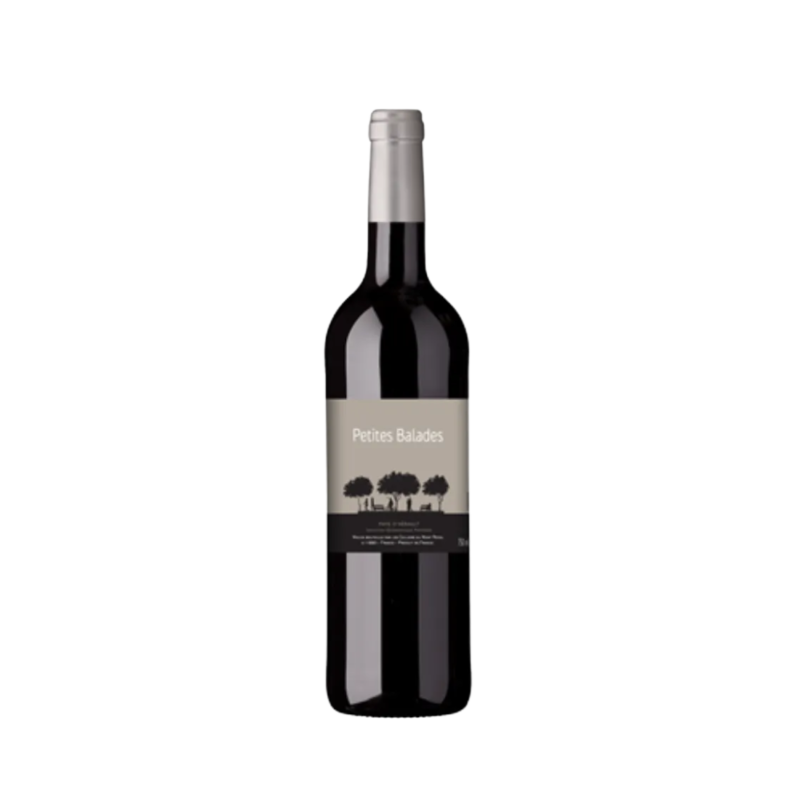 Bouteille de vin rouge Petites Balades Pays d'Hérault 75cl